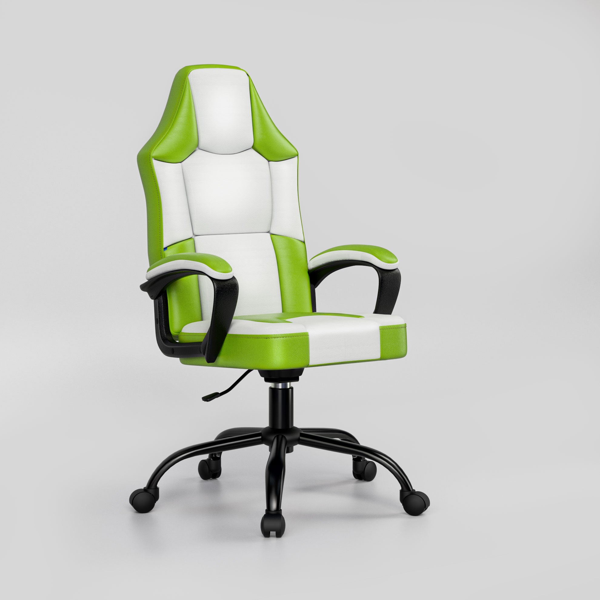 Ergonomic Gaming Chair, Height Adjustable Computer Chair, Pu Leather PC Chair with Castors, for Adults