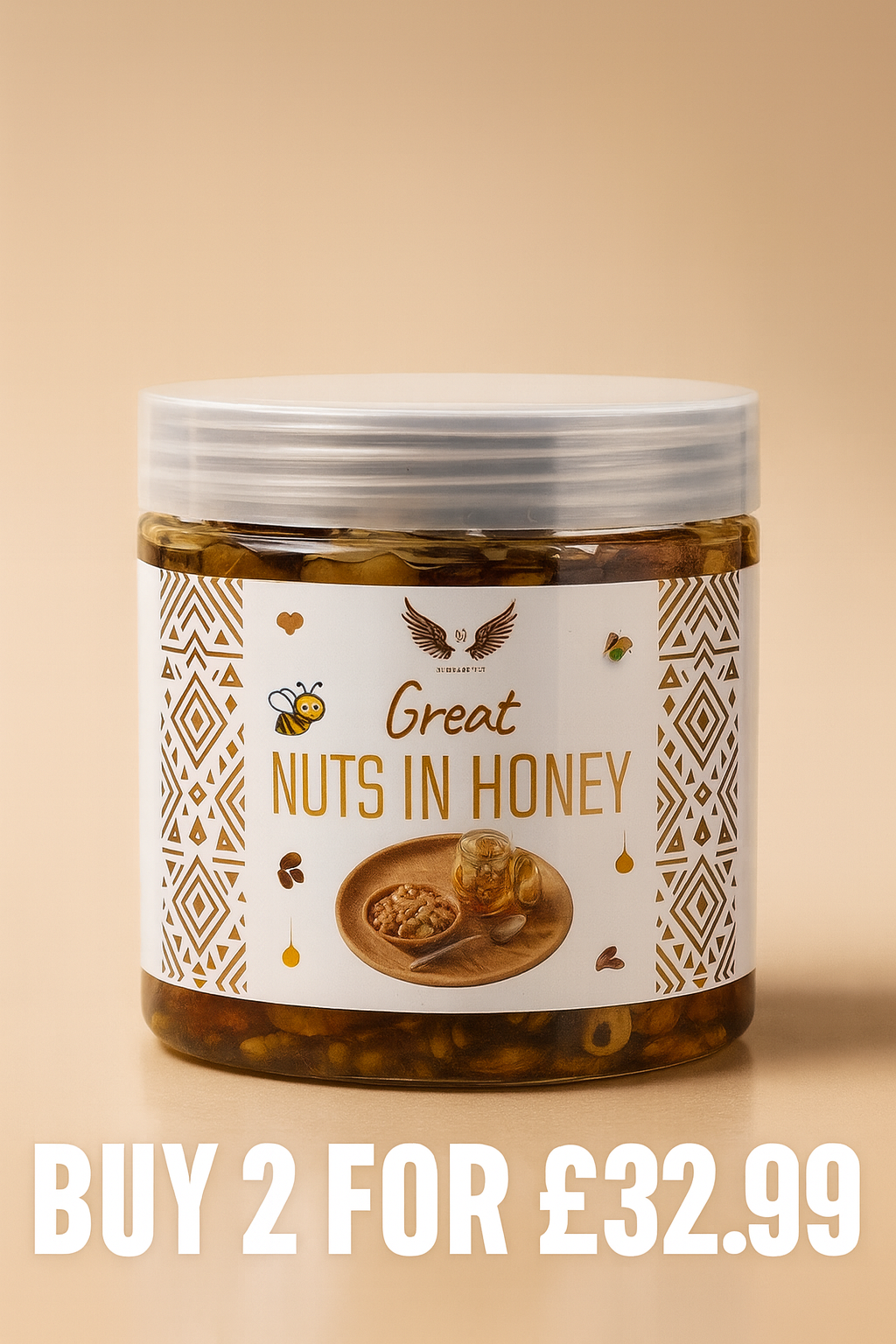 GREAT NUTS IN HONEY COMBO PACK ( 2 Bottles )