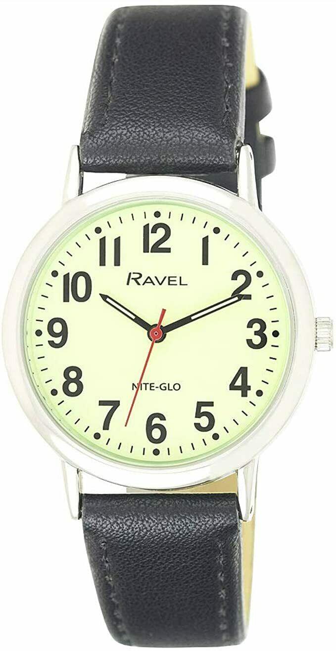 Ravel Mens Basic Glow in The Dark Luminous Dial Watch  R.GL.03