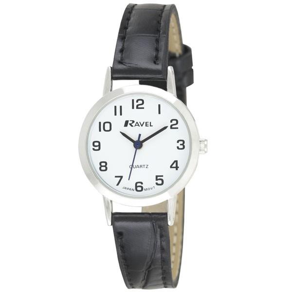 Ravel Ladies Classic Strap Black Silver Watch R0102.02.2A