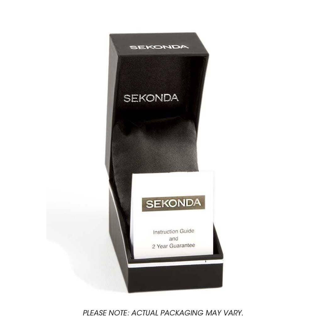 Sekonda Mens Sports Duel time Black Dial & Rubber Strap Watch-1037